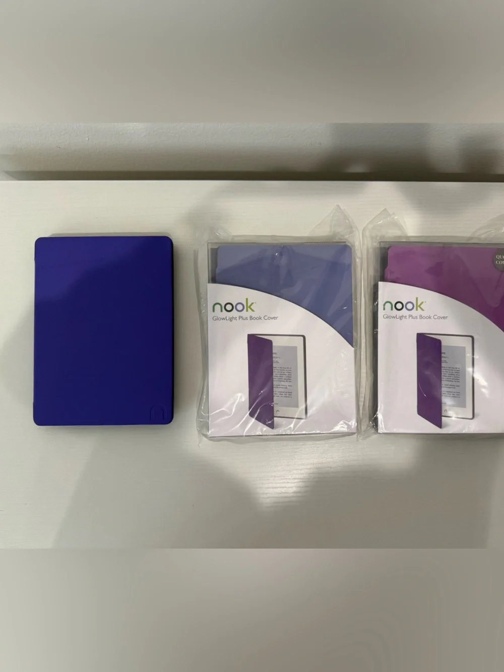 3 Nook GlowLight Plus Book Covers; nook avail in closet. E-readers
